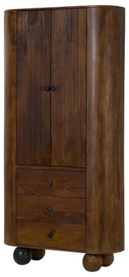 Immagine prodotto di MASSIVMOEBEL24 | Armadio in legno di mango 100x40x200 laccato FLORENZ #215