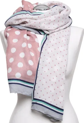 Produktbild von Damenschal Dünn Klassisch Lang Zart Frühlingsschal Polka Dots MORAJ