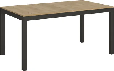 Produktbild von Ausziehbarer Tisch 90x160/420 cm Everyday Evolution Eiche Natur Anthrazit Gestell