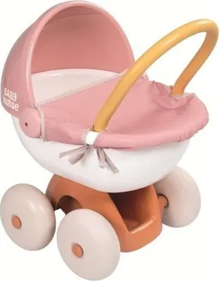 Immagine prodotto di Carrozzina per bambole, Smoby Baby Nurse Câlin, altezza maniglia 53,5 cm, dai 18 mesi, adatta per bambole fino a 42 cm