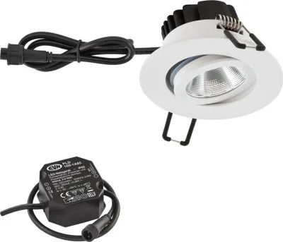 Produktbild von EVN Lichttechnik P-LED Einbauleuchte 230V 3000K weiß PC650N90102