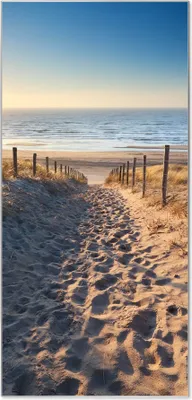 Produktbild von Stahl Magnettafel Hochformat 78x37cm Nordseestrand