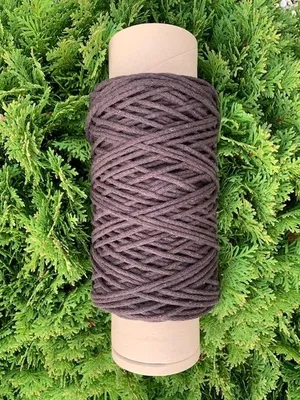 Obrázek produktu pro COLORHOME Pletený bavlněný provázek na makramé 4mm hnědý