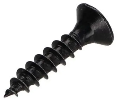 Produktbild von Spanplattenschrauben Senkkopfschraube Pozi N°2 5X20 Gesamtgewinde Stahl schwarz verzinkt