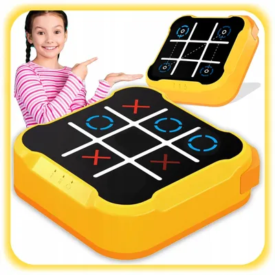 Obrázek produktu pro Hra Tic Tac Toe, automat na deskové hry 4 v 1, elektronická ruční logická hra
