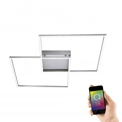 Produktbild von Paul Neuhaus Deckenleuchte Q-INIGO LBH 90.20x90.20x6.90 cm grau Deckenlampe