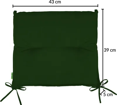 Image de DETEX® Ensemble de 6 Coussins Boston de Chaise de Jardin Vert Coussin de siège de Jardin en Polyester intérieur extérieur