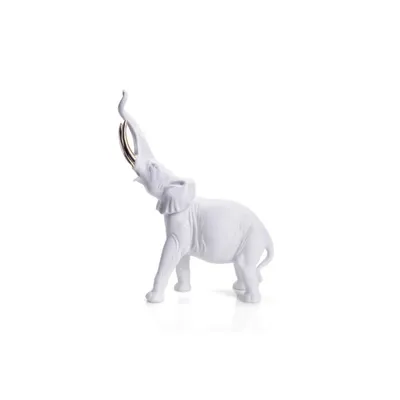 Zdjęcie produktu dla Duży porcelanowy słoń – artystyczna figurka zwierzęca wykonana ręcznie