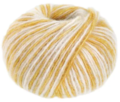 Produktbild von Lana Grossa - Natural Alpaca Pelo Color 0206 rohweiß curry