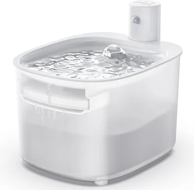 Productafbeelding van Drinkfontein voor katten - draadloos - 2,6 liter - bewegingssensor - 3000 mAh batterij - stille pomp