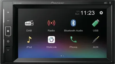 Immagine prodotto di Autoradio multimediale PIONEER DMH-A240DAB, 2 DIN, touchscreen da 6,2 pollici, DAB+, USB, ingresso per telecamera di retromarcia