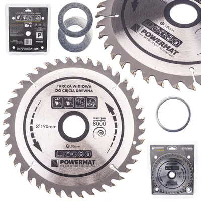 Image de POWERMAT TDD-190x30x40Z Lame de scie pour bois 190x30mm 40Z