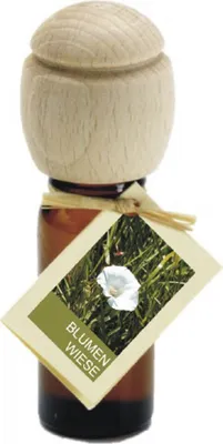 Produktbild von Piccolino Duftöl – Handgefertigt mit Buchenholzverschluss | Ätherische Öle Blumenwiese 10 ml