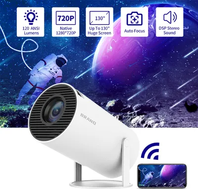 Produktbild von Projektor HY300 4K Android 12 BT5.0 1080P 1280*720P Heimkino Außenprojektor