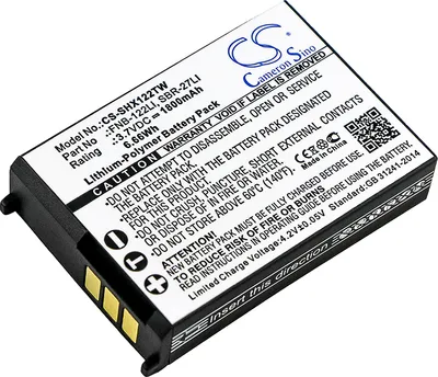 Zdjęcie produktu dla TECHTEK Bateria kompatybilny z [Horizon] HX300, kompatybilny z [Standard Horizon] HX300 zastępuje FNB-122Li, kompatybilny z SBR-27LI