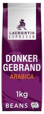 Obrázek produktu pro Laurentis Espresso zrnková tmavě pražená 1000 g - aromatická kávová zrna pro intenzivní espresso, ideální pro portafiltry a plně automatické stroje