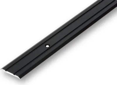 Produktbild von (9,80EUR/m) Übergangsprofil 25 x 900 mm schwarz zum Schrauben flach Nahtdeckprofil Dehnungsfugenprofil Abdeckleiste