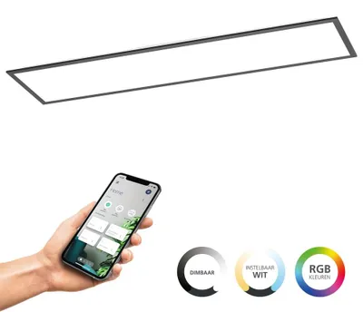 Obrázok produktu pre EGLO Moradillo-Z, 1 žiaroviek, LED, 4400 lm, IP20, Čierna, Biela