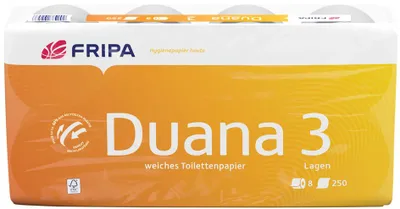 Produktbild von Fripa Toilettenpapier Duana 3-lagig hochweiß