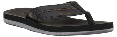 Image de Quiko - Tongs « Coastal Oasis Deluxe » pour hommes, cuir PP7637 (38 EU) (noir)