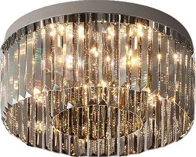 Produktbild von LED KristalllŸster, moderner Stil, 160 W Leistung, Chrom 60 cm, 3-Farben Kein Fernbedienung