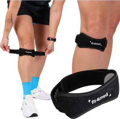 Produktbild von FIT4MED | Stabilizer Knie - Einheitsgröße - Anatomische Anpassung - Patellastabilisierung - Schwarz