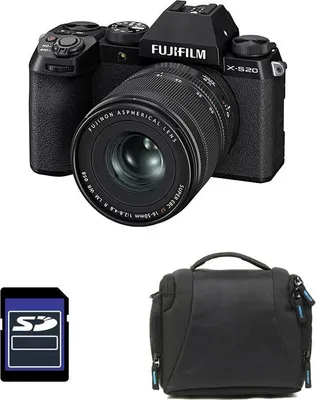 Produktbild von FUJIFILM X-S20 SCHWARZ + 16-50mm Objektiv + Tasche + 8GB SD-Karte