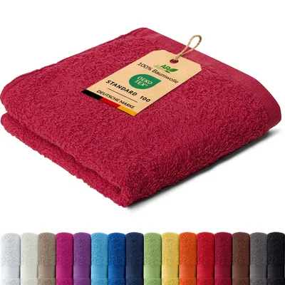Produktbild von AR Line ARIZONA Handtuch-Serie – 500 g/m² Frottier in 9 Größen verfügbar, Größe: Seiftuch 30x30 cm, Farbe: Burgund