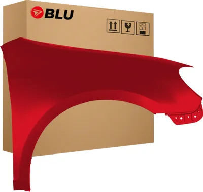 Immagine prodotto di BLU Parafango compatibile con VW Volkswagen GOLF VI 6 Kombi LY3D Destra Rot TornadoRot | 2008-2016 | Anteriore | Verniciato | Pronto per il montaggio | Acciaio