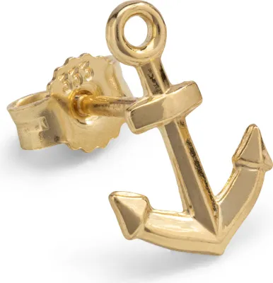 Produktbild von Einzel Ohrstecker Anker 333 Gelb Gold 8 Karat Glanz Ohrschmuck Motiv Ohrring