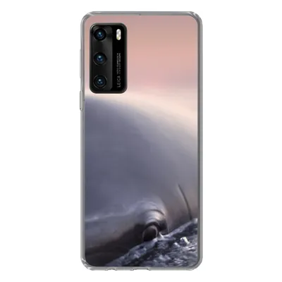 Produktbild von MuchoWow® Handyhülle Schutzhülle Hülle für Huawei P40 Delfin - Wasser - Nahaufnahme Silikon Softcase Handy Hülle - Handytasche