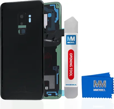 Produktbild von MMOBIEL Akkudeckel mit Linse für Samsung Galaxy S9 Plus G965 SCHWARZ Backcover