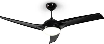 Image de Klarstein Figo Ventilateur de plafond 52" 55 W plafonnier 2x42 W télécommande blanc