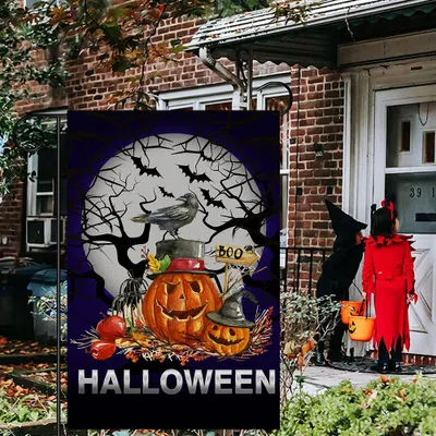 Produktbild von Halloween-Dekorationsfahnen, Gartenfahnen, Oster-Kreativzubehör, Party-Szene-Atmosphäre