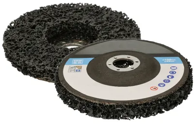 Image de KOTARBAU® Lot de 2 disques de nettoyage grossier CSD pour meuleuses d'angle ⌀ 150 mm CBS Disque en tissu de nylon Disque de nettoyage Disque de nettoyage en non-tissé