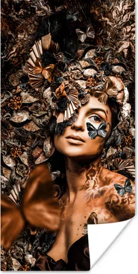 Produktbild von MuchoWow® Poster Luxus - Frau - Collage 20x40 cm - Plakat - Foto