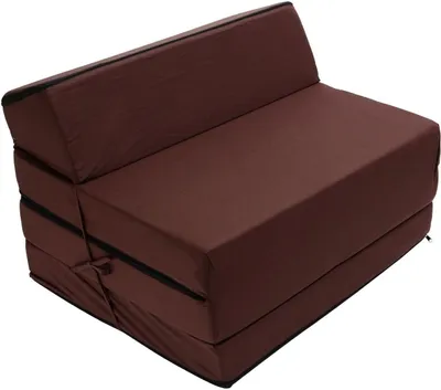 Produktbild von Best For Kids Kindersessel Braun Bettsessel Funktionssessel Jugend Kindermatratze zum schlafen und Spielen 3 in 1 70x200