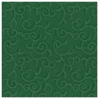 Image de Papstar serviettes "ROYAL Collection" 1/4-plié 40 cm x 40 cm vert foncé "Casali", 50 pièces