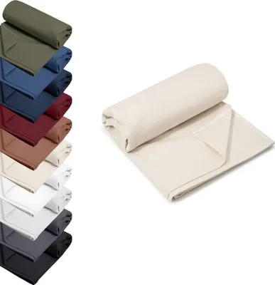 Produktbild von Bettlaken ohne Gummizug 140x200 cm Haustuch 100% RENFORCE Baumwolle Betttuch Tischdecke, Farbe: Creme