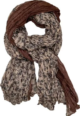Produktbild von Damen-Schal mit Blumenmuster, vielseitig, bequem, leuchtende Farbe, weich, Winteraccessoire
