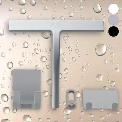 Immagine prodotto di Supporto per soffione doccia in silicone grigio