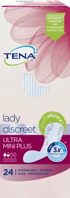 Produktbild von 6x Tena Lady Discreet ultra mini Damen Slipeinlagen 24er