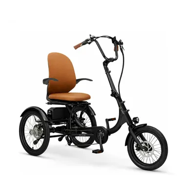 Produktbild von SachsenRAD E-Dreirad T6 Comfort mit tiefem Einstieg, Elektro Dreirad Faltbar, mit Differenzial, BIinker und Bremslicht, mit 7-Gang-Kettenschaltung