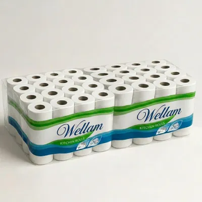 Produktbild von Vella Premium Küchenrollen 3-lagig Ultraweich, Saugstark & Hautfreundlich – Rollen Küchenpapier Reißfest, Ideal für Küche & Haushalt. 32 Rollen