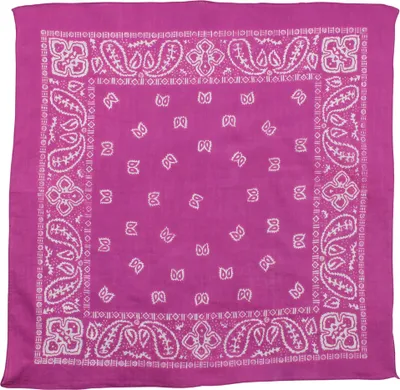 Produktbild von Bandana-Schal – Paisley-Muster 01 – quadratischer Schal in Rosa und Weiß
