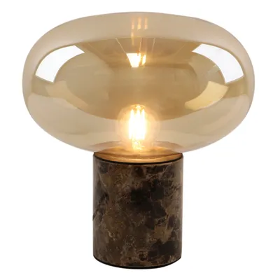 Produktbild von Olucia – Marmortischlampe Bernstein, Modell Alan, mit Schalter