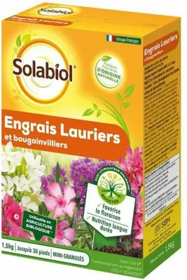 Obrázek produktu pro SOLABIOL SOLAURY15 Hnojivo pro vavřín a bugenvileu - 1,5 kg