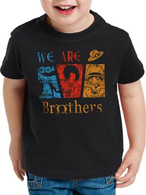 Produktbild von BaumwolleCloud We are Brothers Kinder T-Shirt Ruffy Ace Piraten