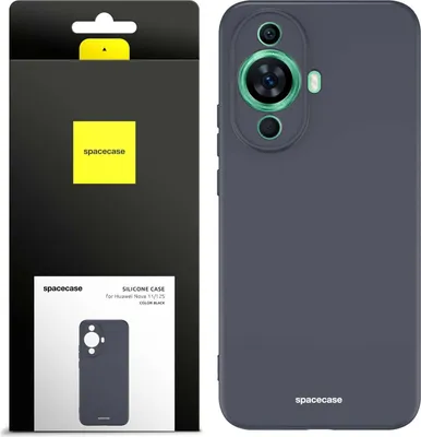 Productafbeelding van Siliconen hoesje voor Huawei Nova 11/12S, kleur: zwart