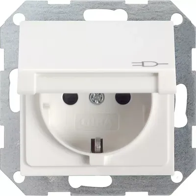 Produktbild von GIRA 041403, CEE 7/3, 1 Modul(e), CEE 7/4, Weiß, IP44, IEC 60884-1